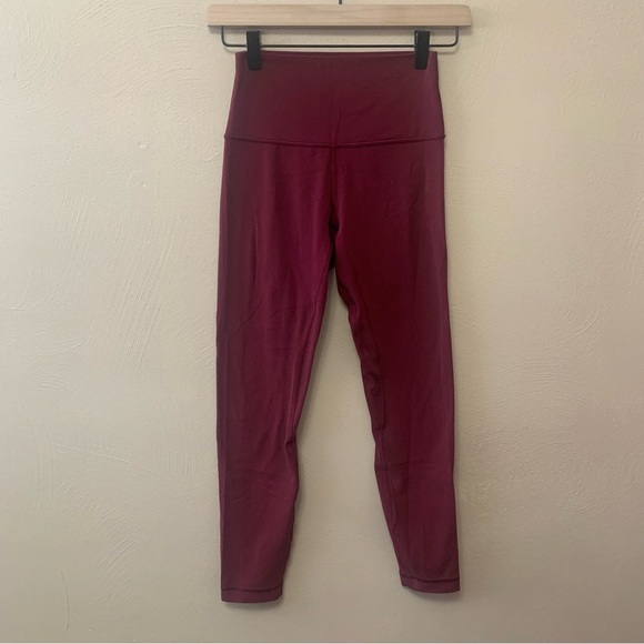 Lululemon Align Pant II *25" Deep Ruby Size 4 W5BEJS - Picture 3 of 10